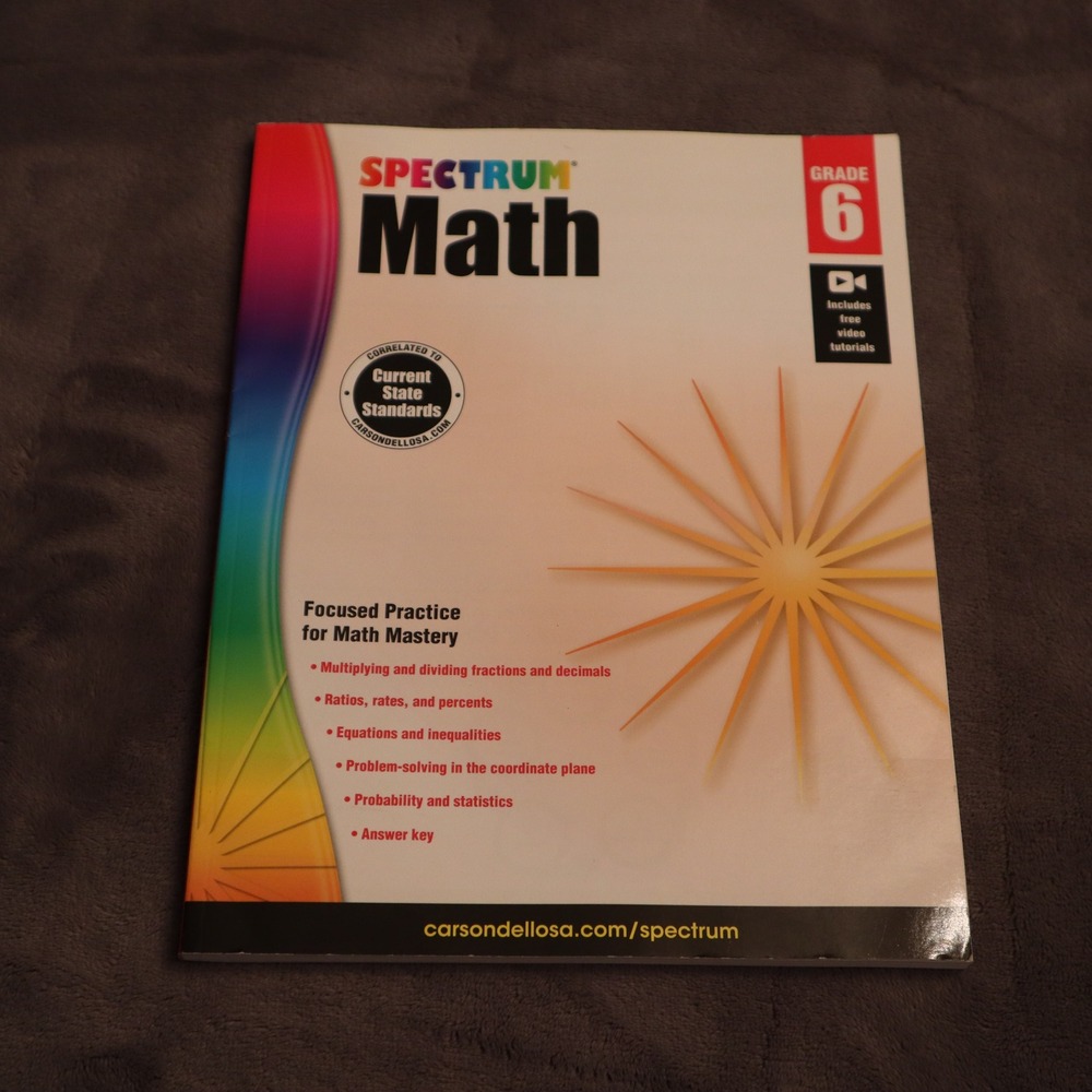 Spectrum Math Grade 6 Workbook Carson-Dellosa Focused Practice Answer Key
